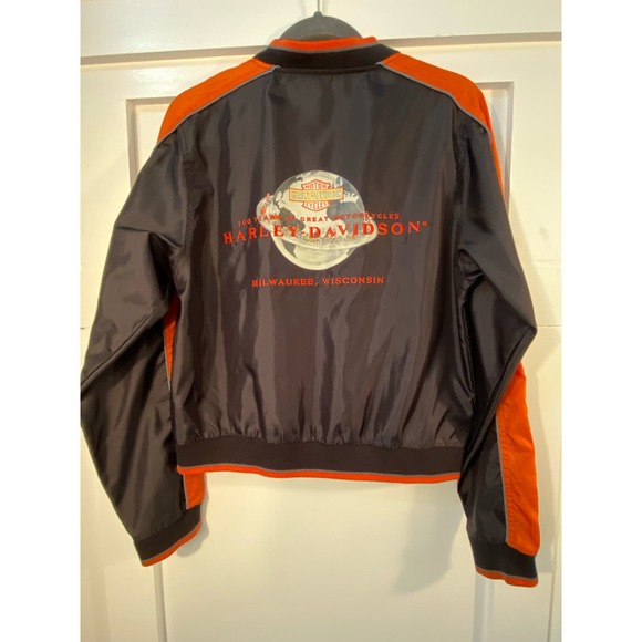Vintage Harley Davidson 100th Anniversary Zip Jacket Size M* Classic Design WC19 - Picture 10 of 12